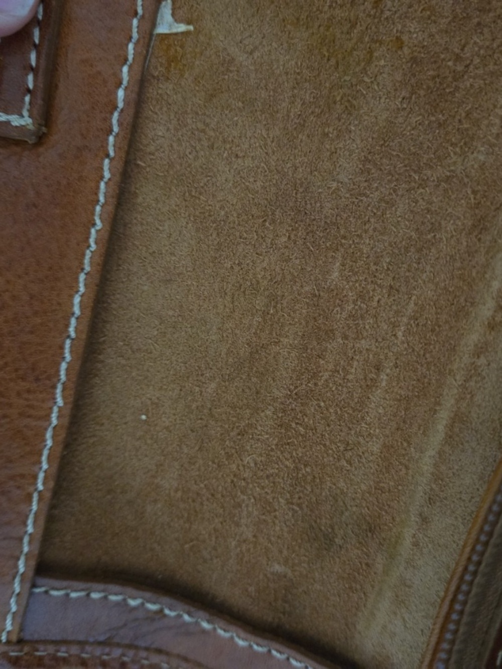 Genuine Alessia Italian Leather Brown Saddle Messenger Bag - Picture 9 of 15